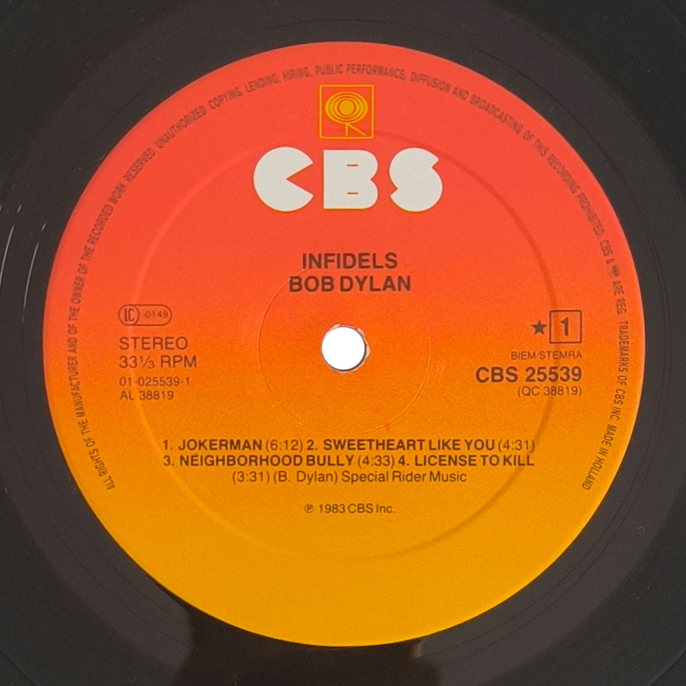Bob Dylan - Infidels (LP)