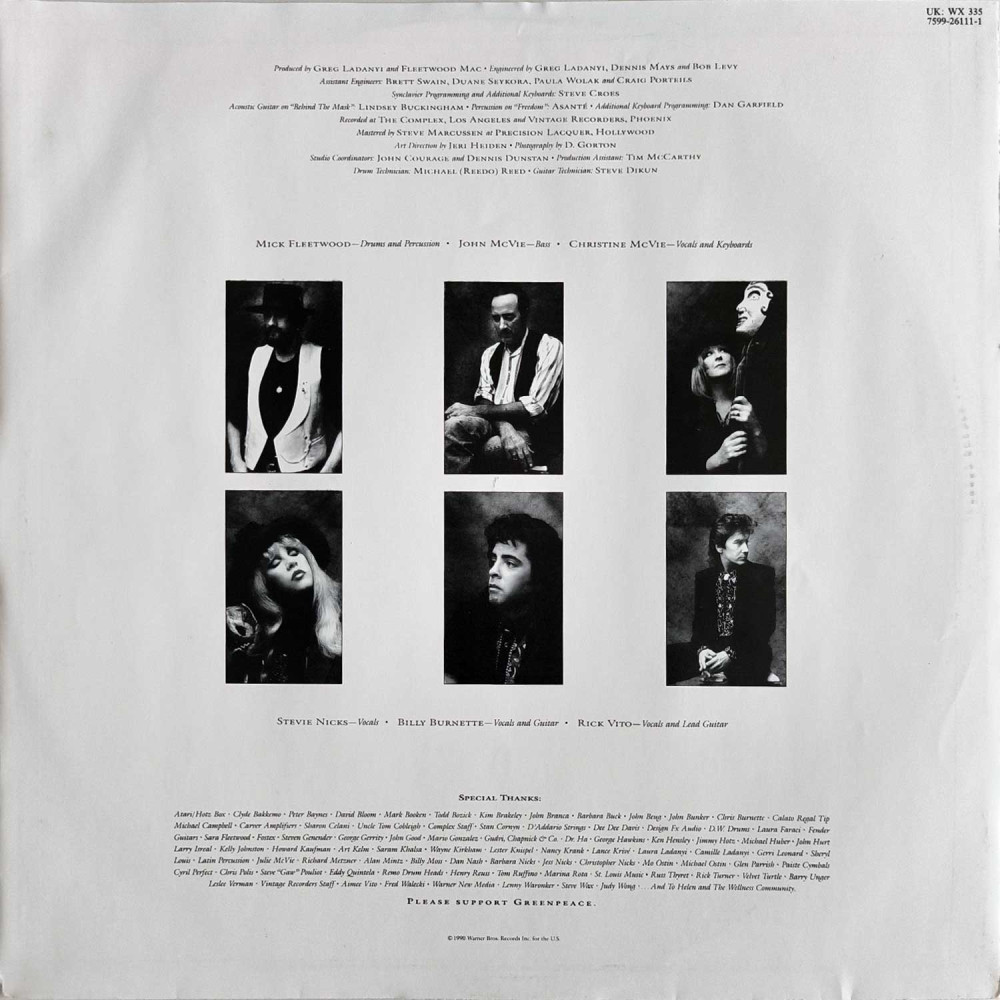 Fleetwood Mac ‎– Behind The Mask (LP)
