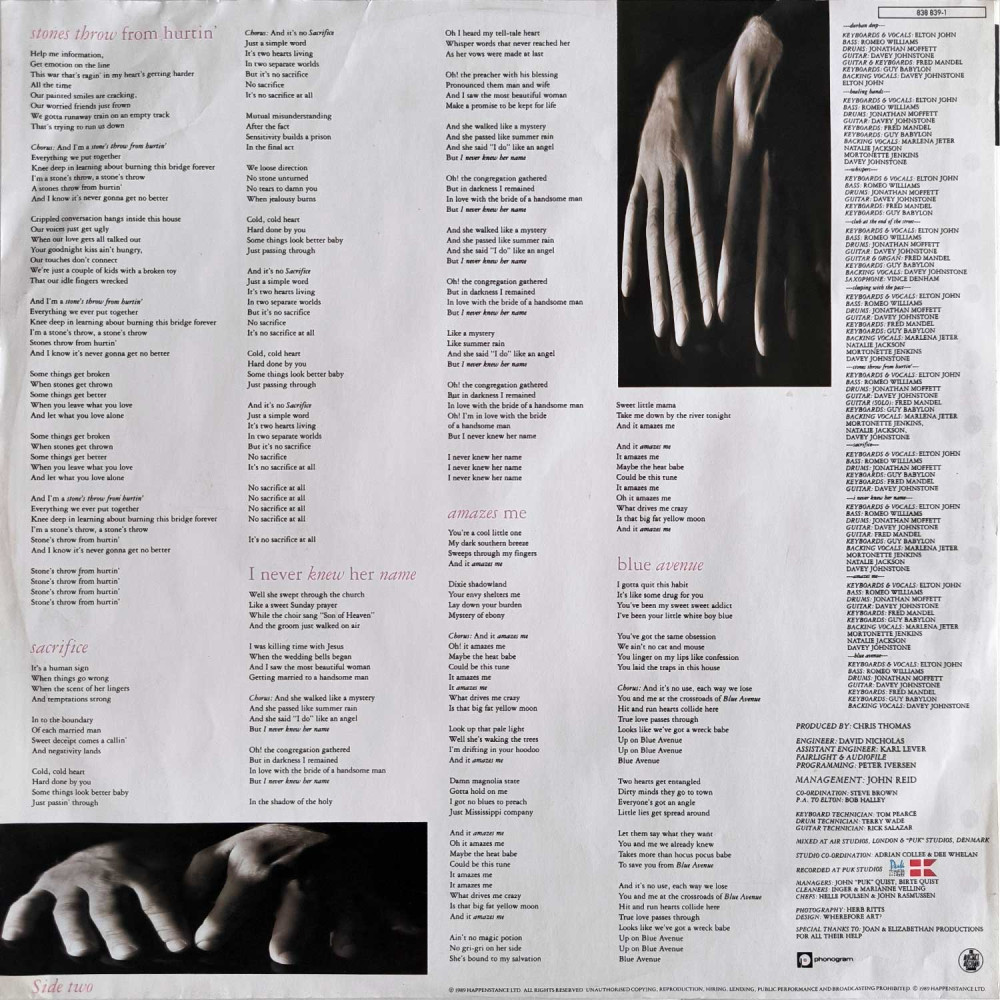 Elton John - Sleeping With The Past (LP)