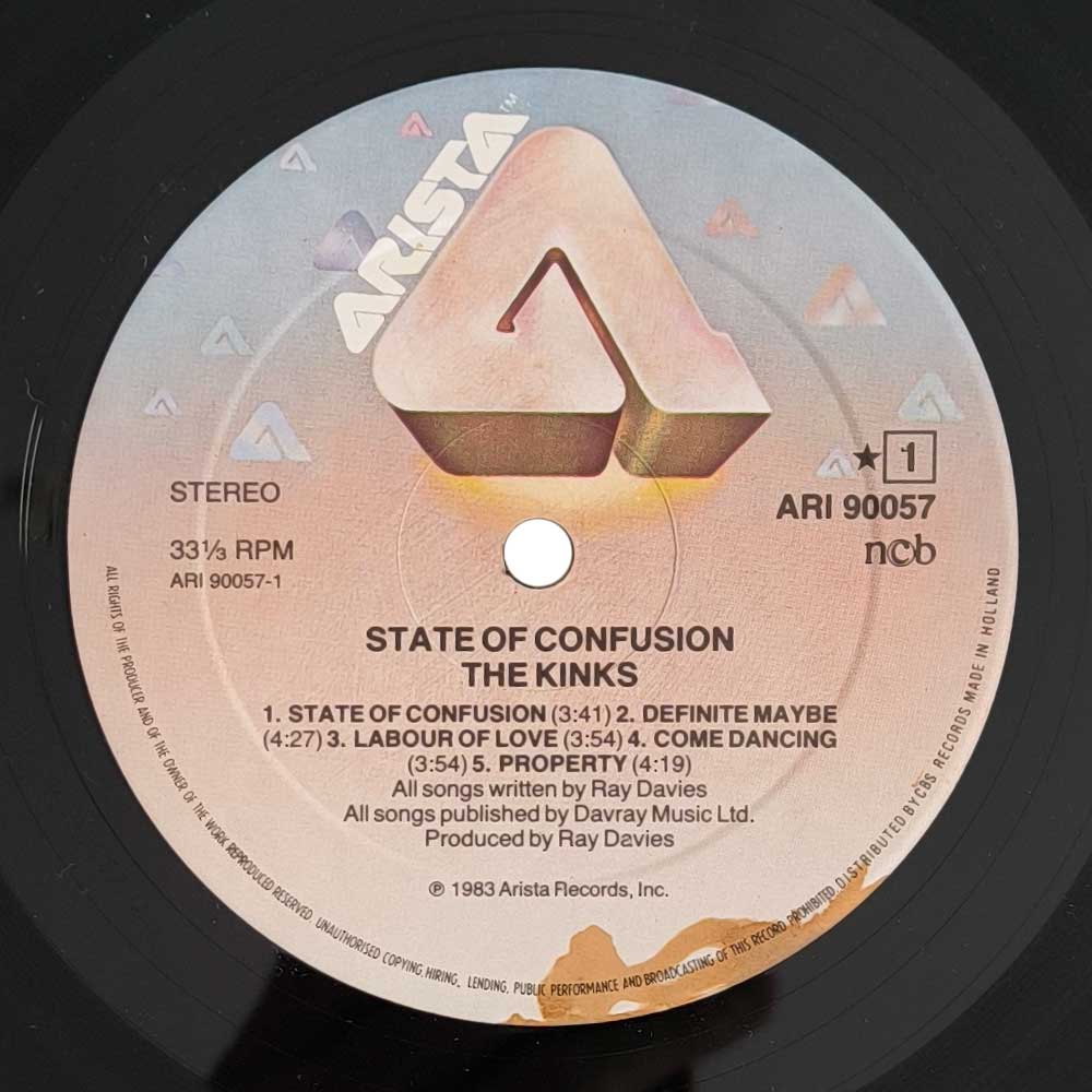 The Kinks ‎– State Of Confusion (LP)