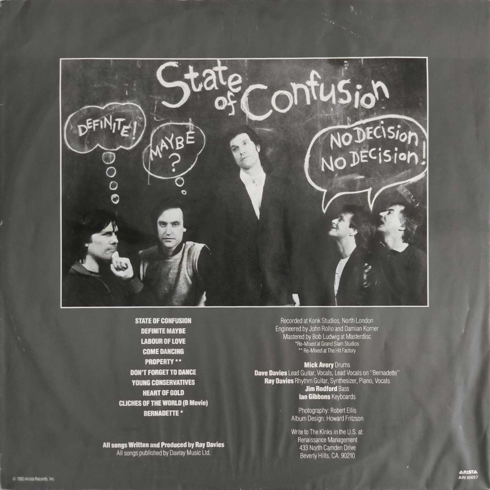 The Kinks ‎– State Of Confusion (LP)