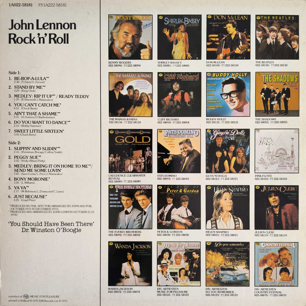 John Lennon – Rock 'N' Roll (LP)