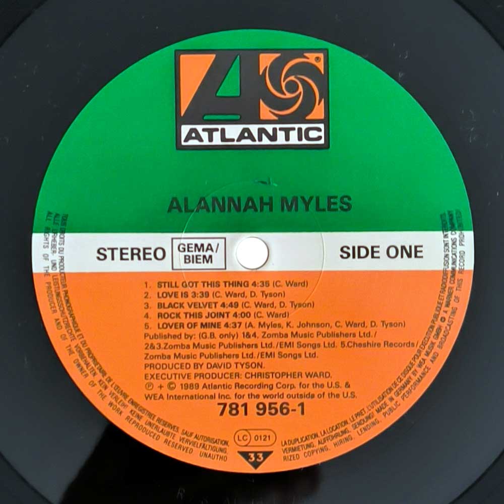 Alannah Myles ‎– Alannah Myles (LP)