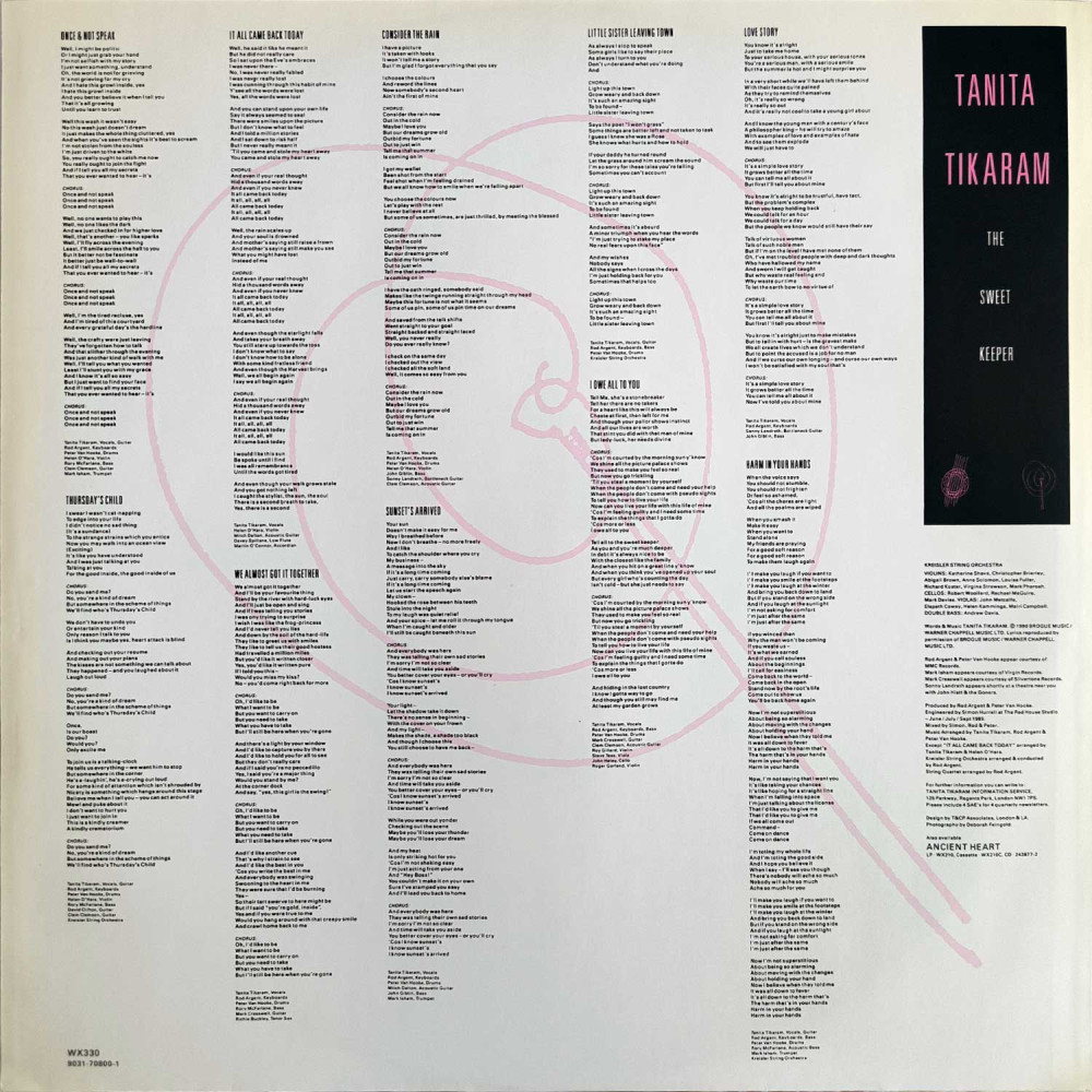 Tanita Tikaram – The Sweet Keeper (LP)