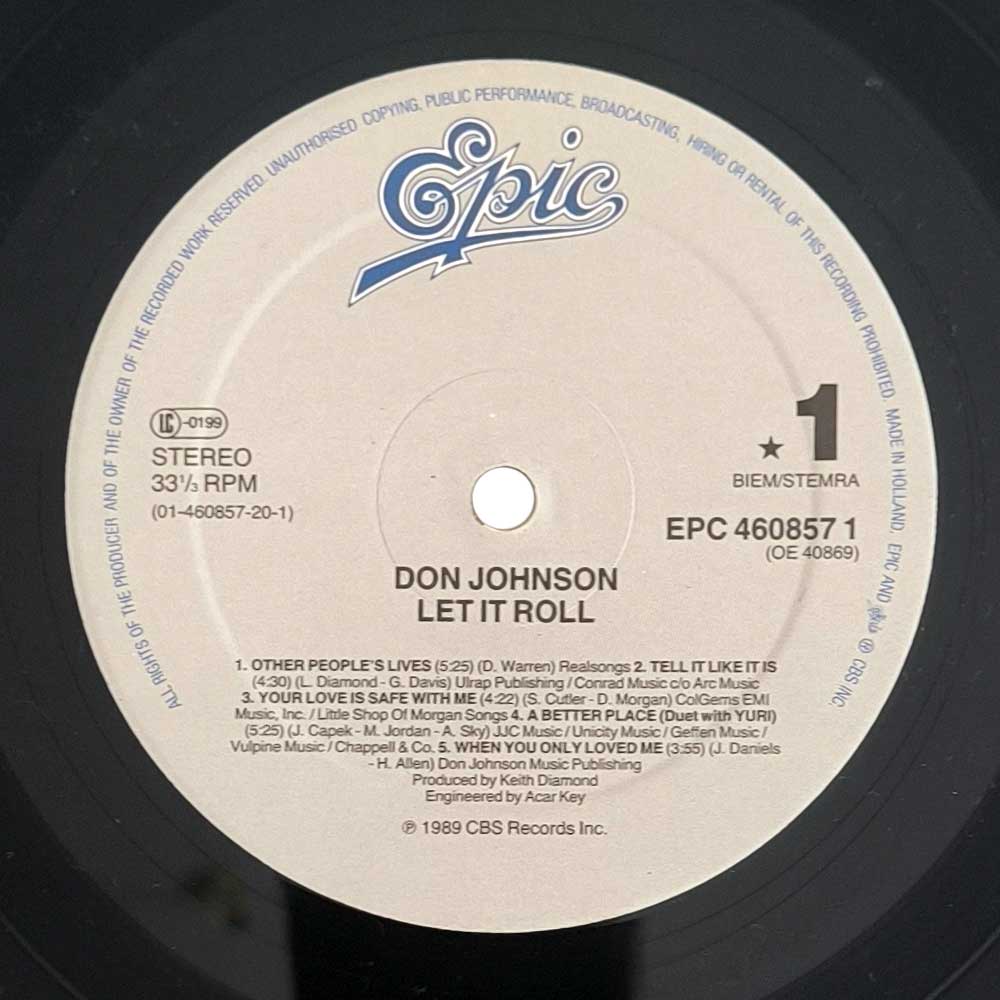 Don Johnson – Let It Roll (LP)