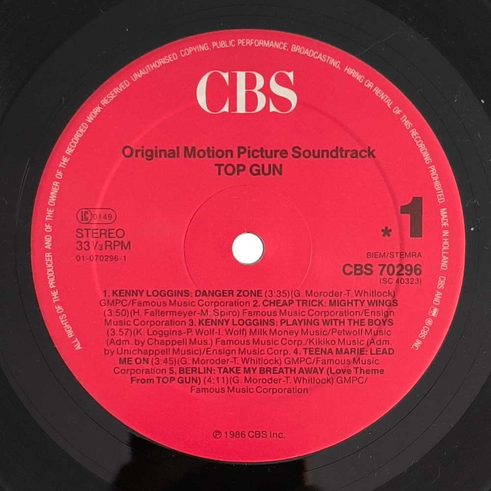 Various – Top Gun (Soundtrack) (LP)