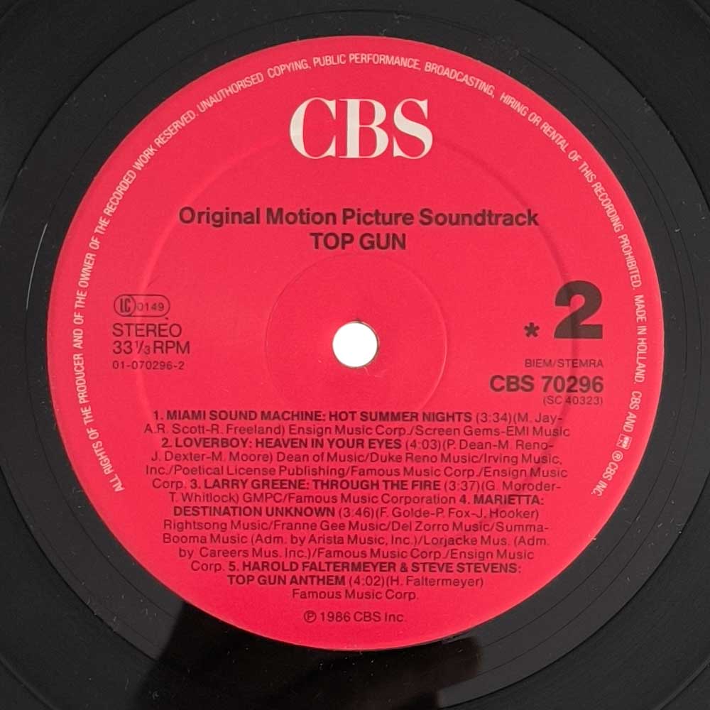 Various – Top Gun (Soundtrack) (LP)