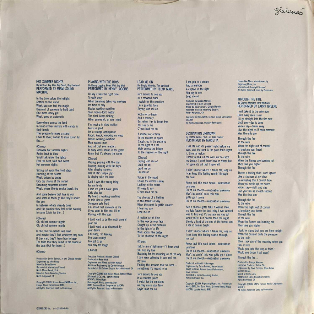 Various – Top Gun (Soundtrack) (LP)