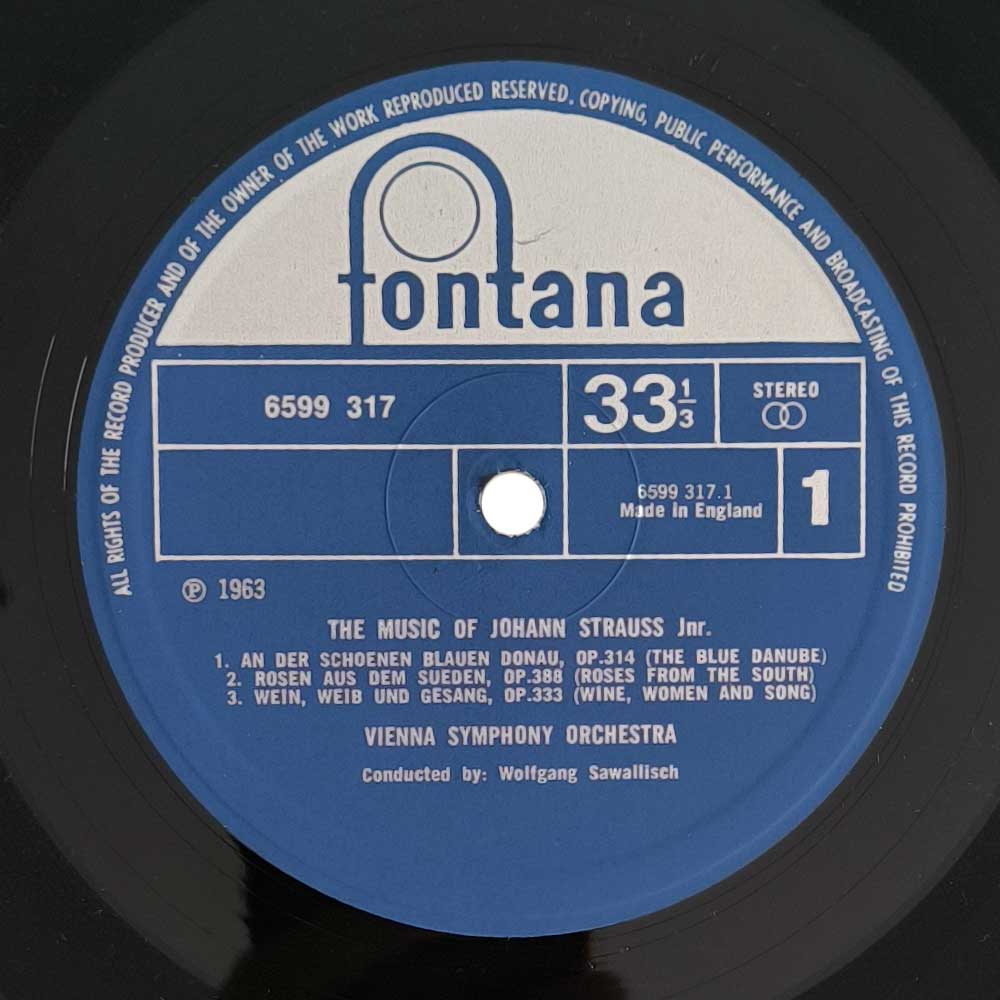 Johann Strauss Jr., Wolfgang Sawallisch, Wiener Symphoniker - The Music Of Johann Strauss Jr. (2LP)