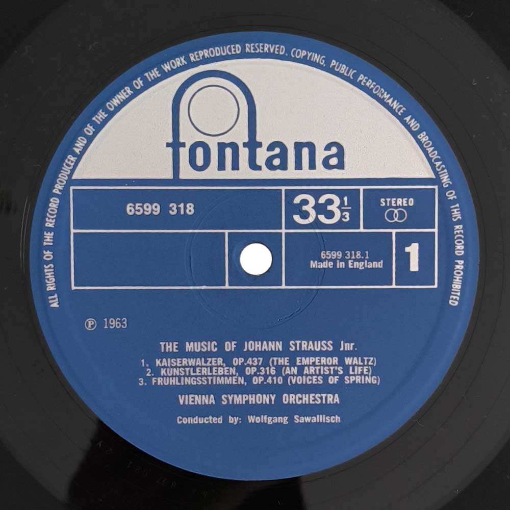 Johann Strauss Jr., Wolfgang Sawallisch, Wiener Symphoniker - The Music Of Johann Strauss Jr. (2LP)