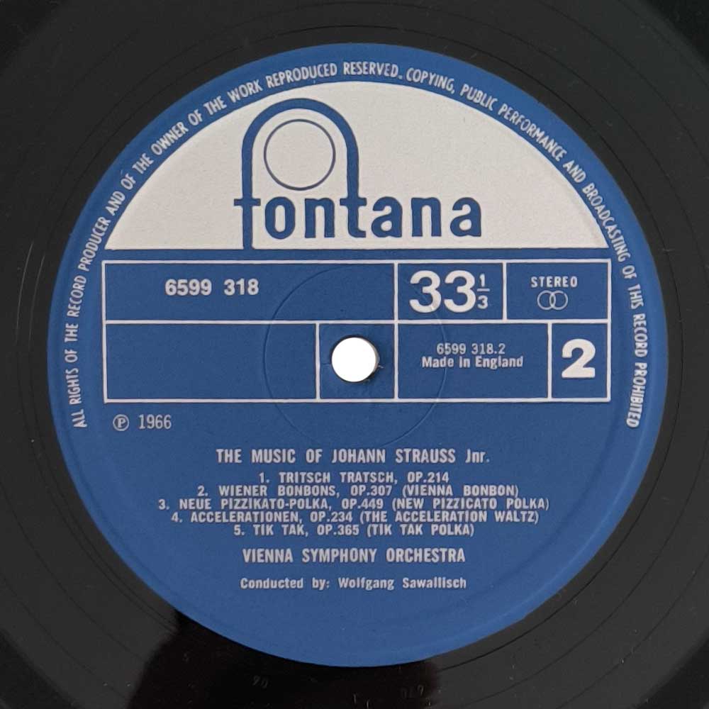 Johann Strauss Jr., Wolfgang Sawallisch, Wiener Symphoniker - The Music Of Johann Strauss Jr. (2LP)