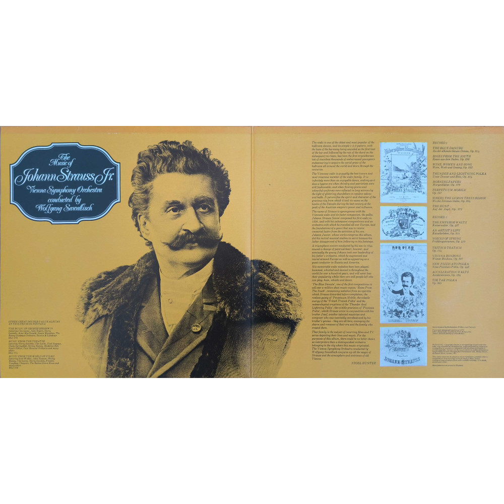 Johann Strauss Jr., Wolfgang Sawallisch, Wiener Symphoniker - The Music Of Johann Strauss Jr. (2LP)