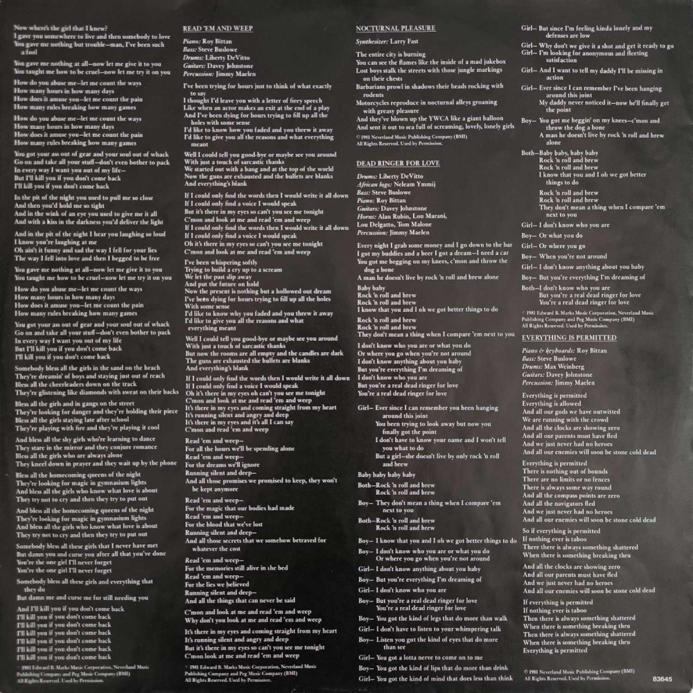 Meat Loaf - Dead Ringer (L P)