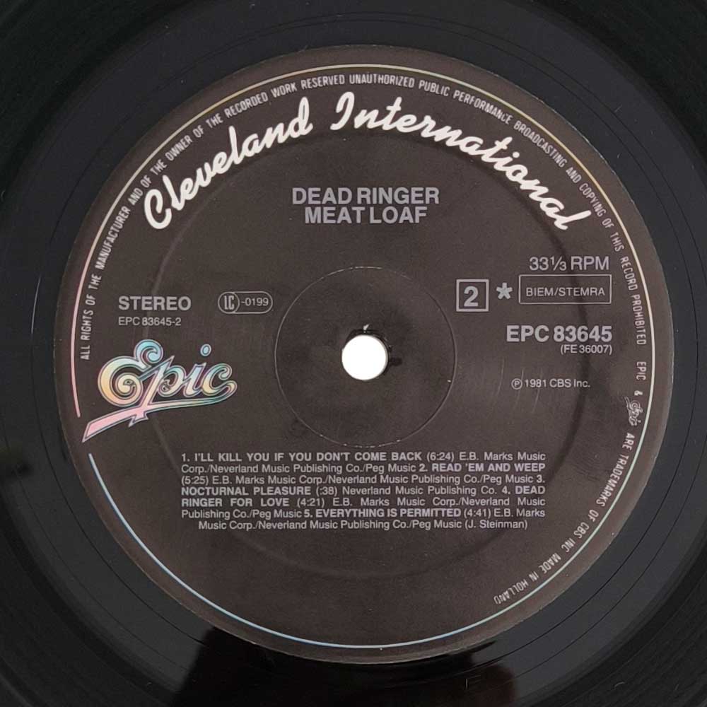 Meat Loaf - Dead Ringer (L P)