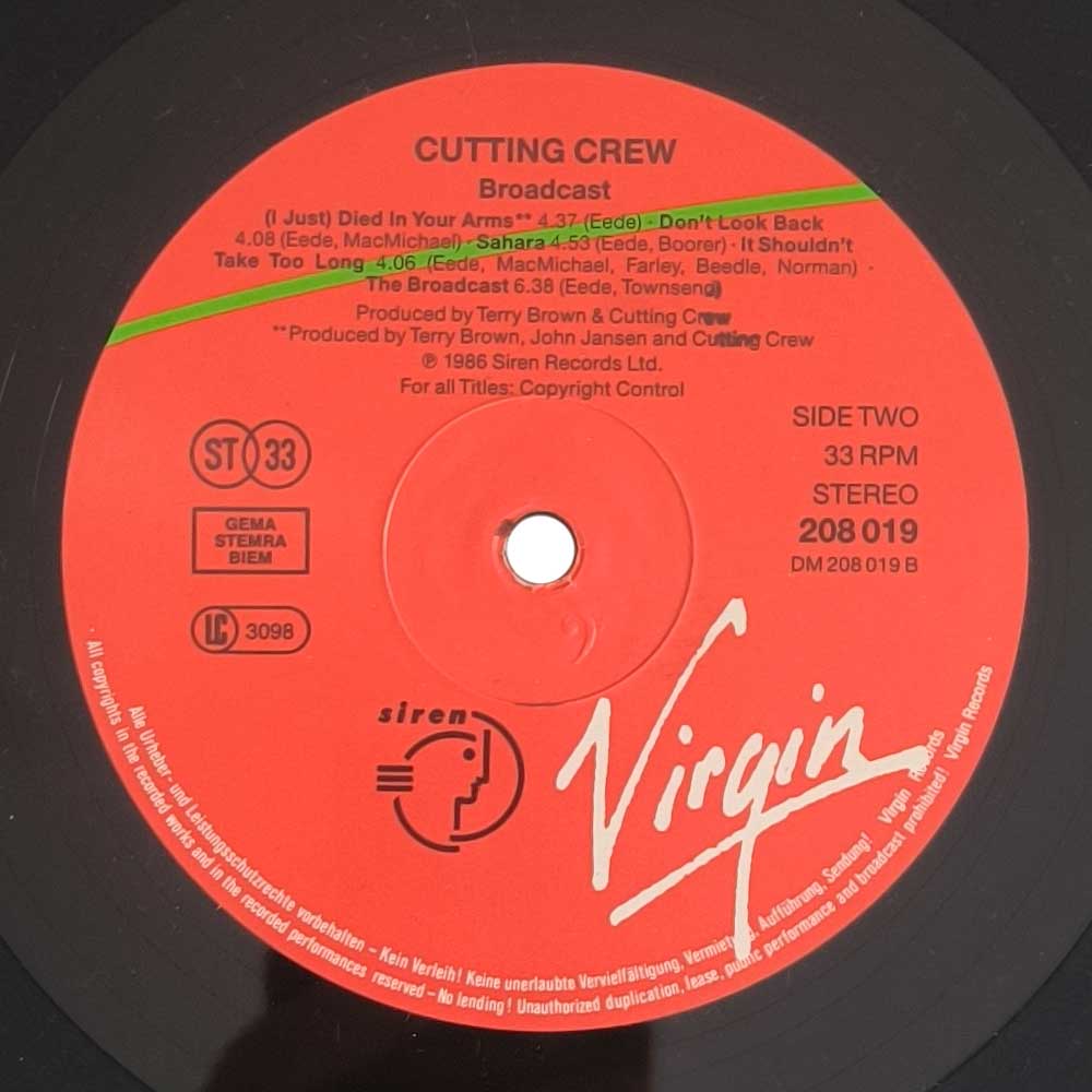 Cutting Crew – Broadcast (LP)