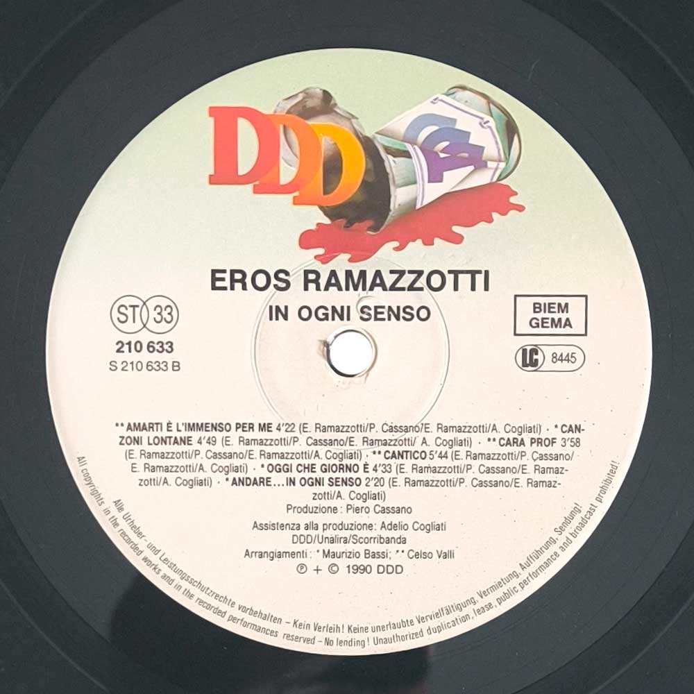 Eros Ramazzotti – In Ogni Senso (LP)