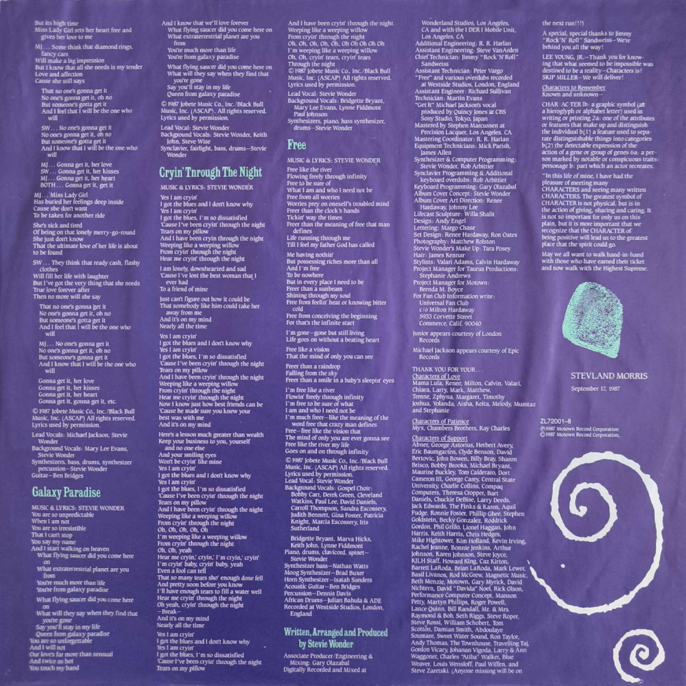 Stevie Wonder – Characters (LP)