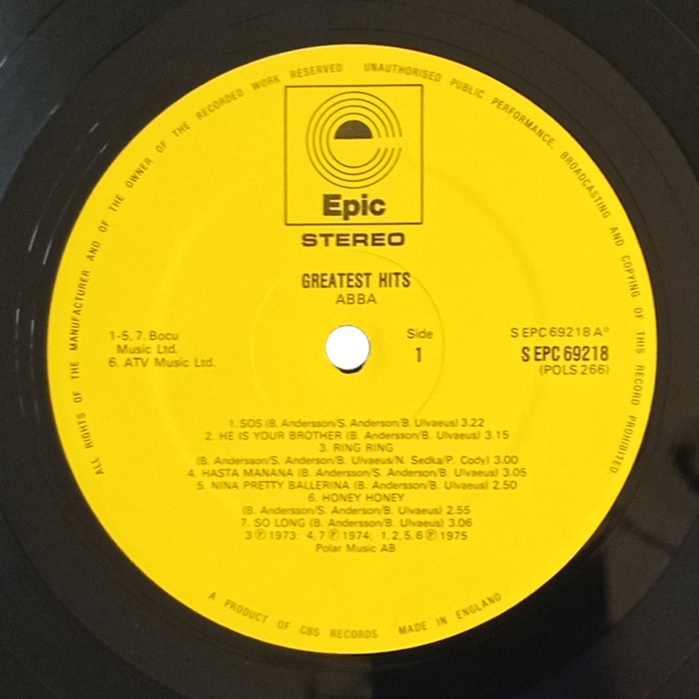 ABBA – Greatest Hits (LP)