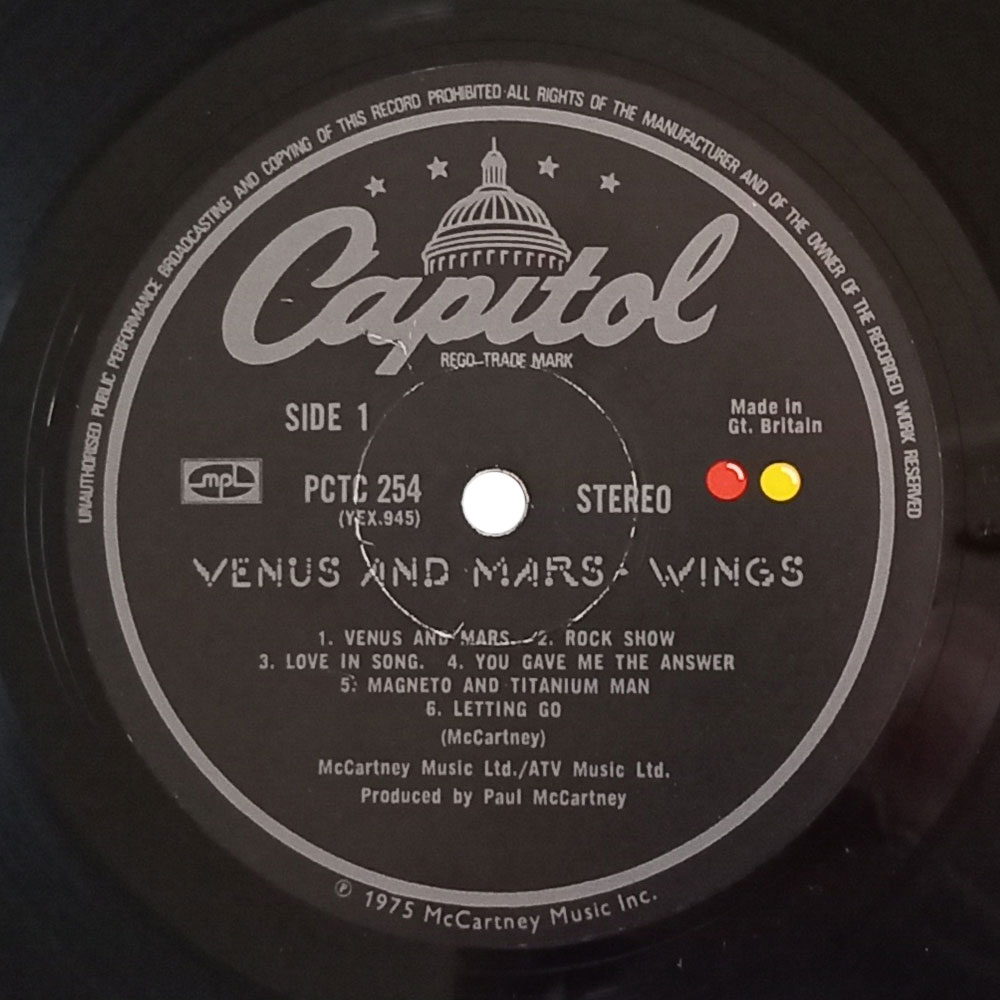 Wings  – Venus And Mars (LP)