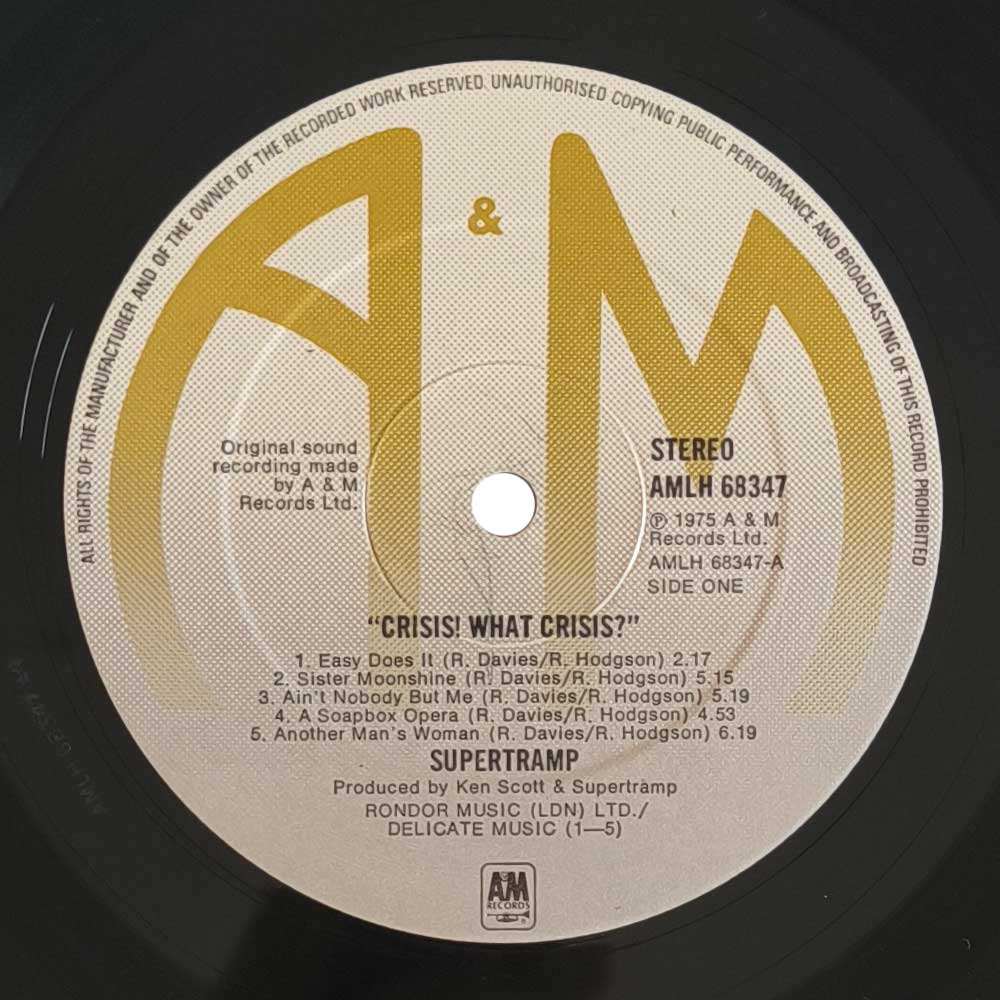 Supertramp - Crisis? What Crisis? (LP)