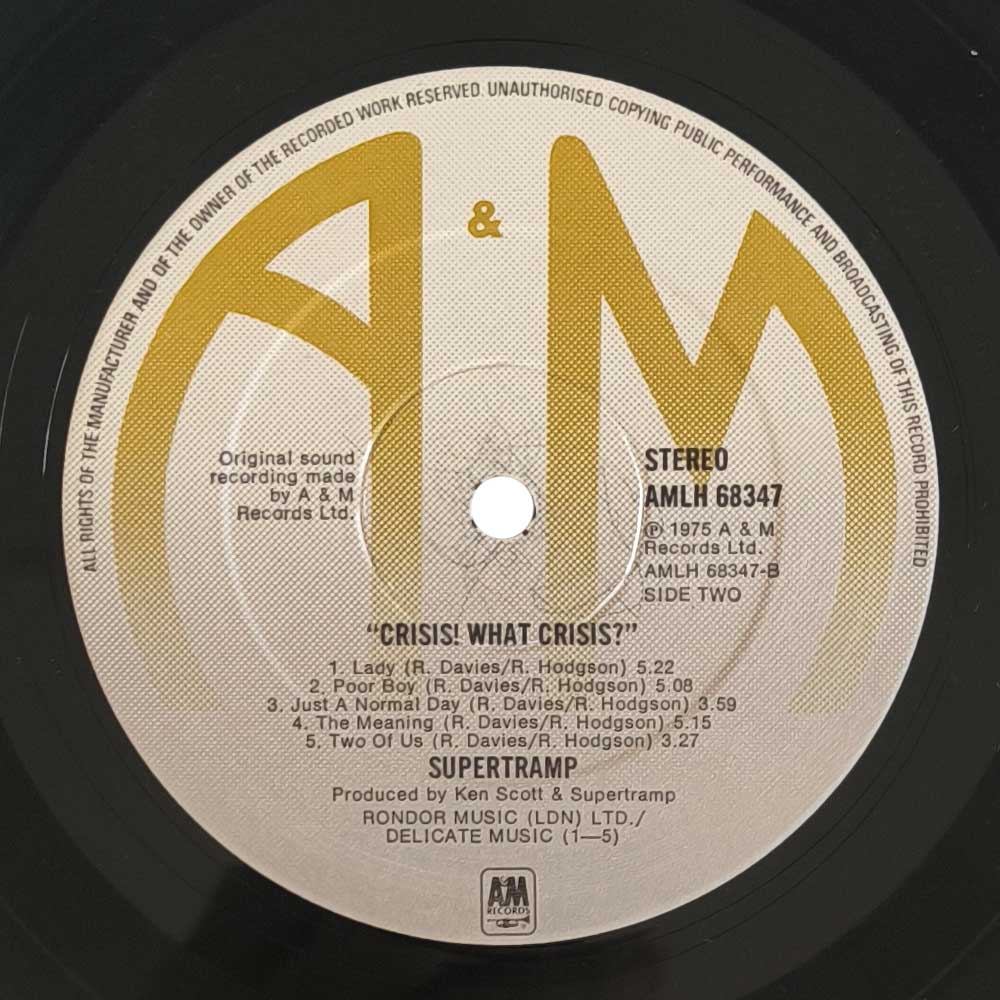 Supertramp - Crisis? What Crisis? (LP)