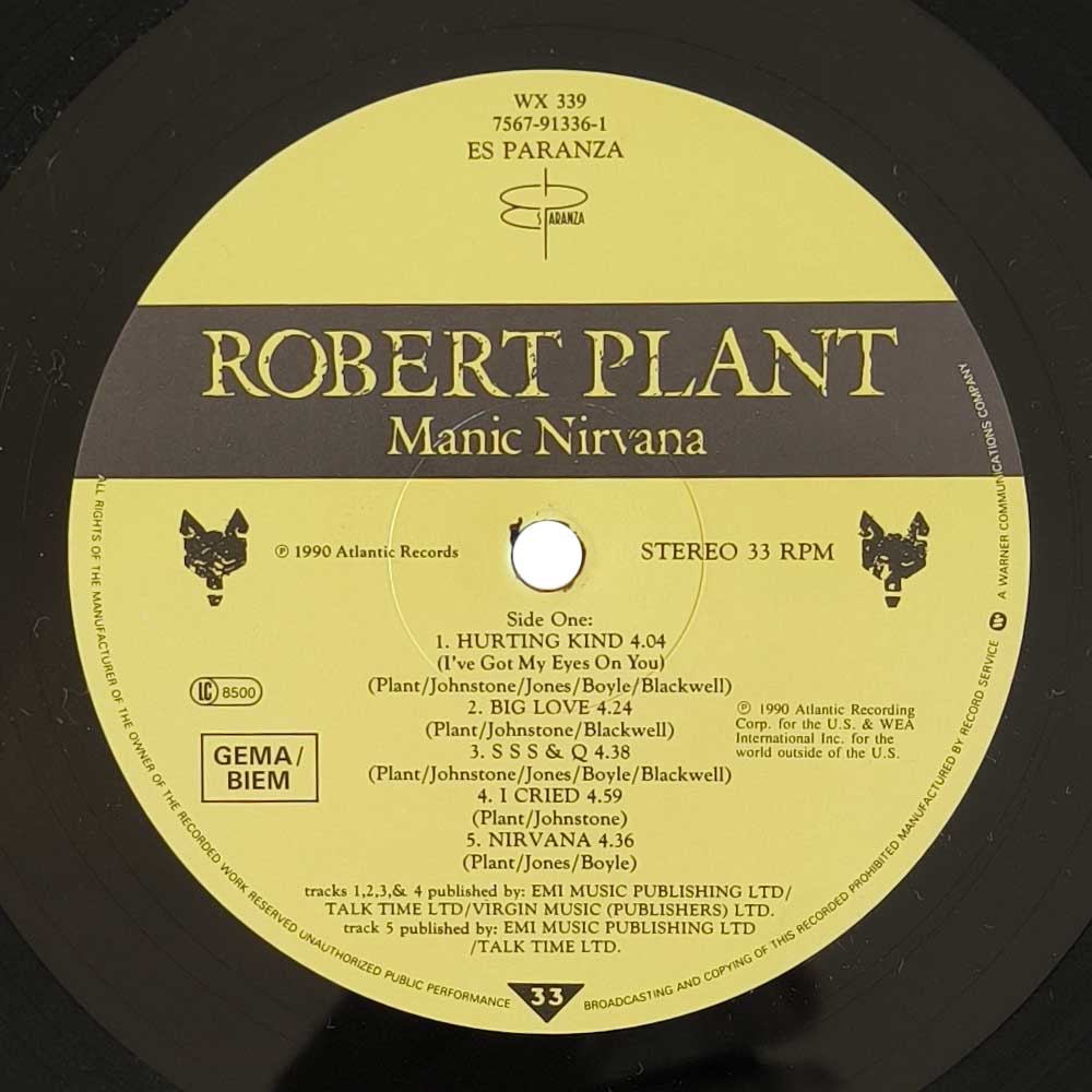 Robert Plant - Manic Nirvana (LP)