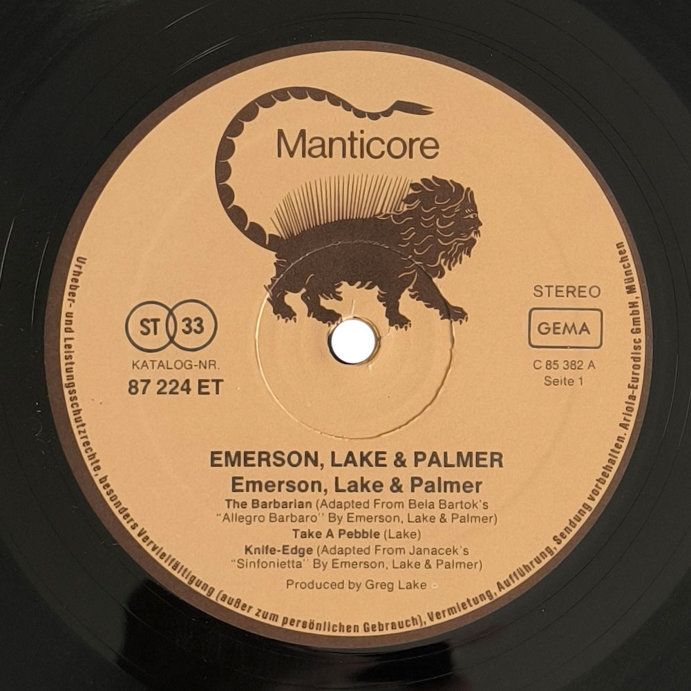 Emerson, Lake & Palmer - Emerson, Lake & Palmer (LP)