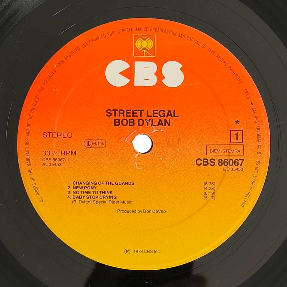 Bob Dylan – Street-Legal (LP)