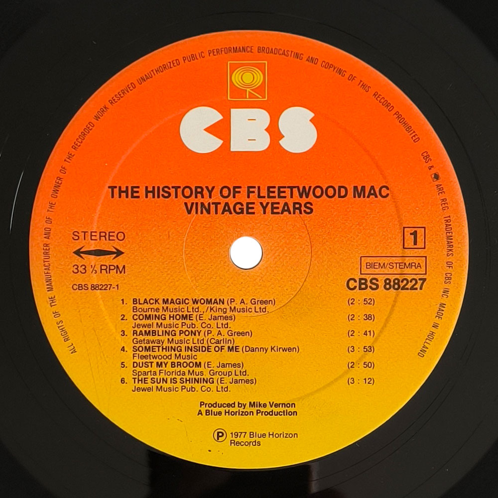 Fleetwood Mac – The History Of Fleetwood Mac - Vintage Years (2 LP)