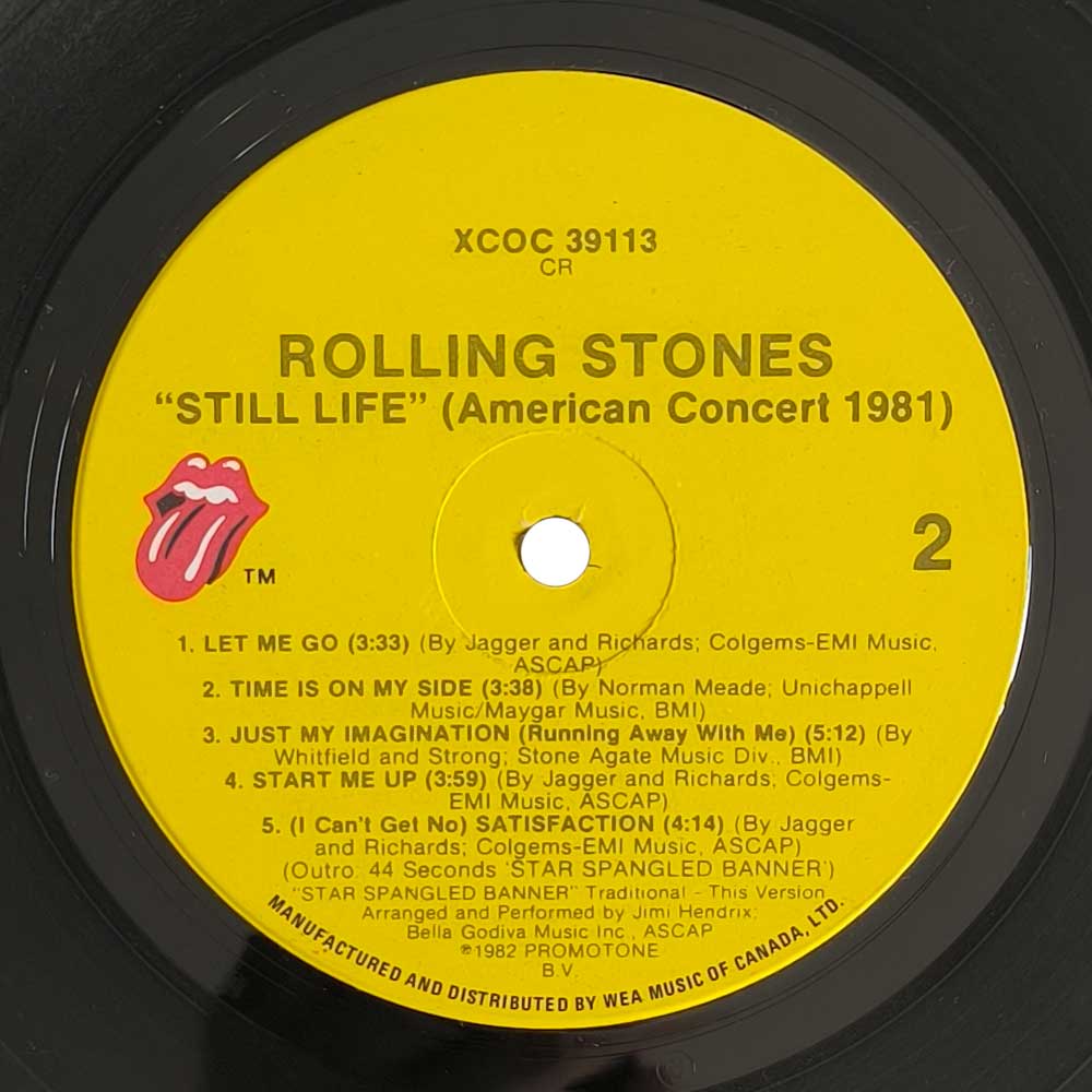 Rolling Stones ‎– Still Life (American Concert 1981) (LP)