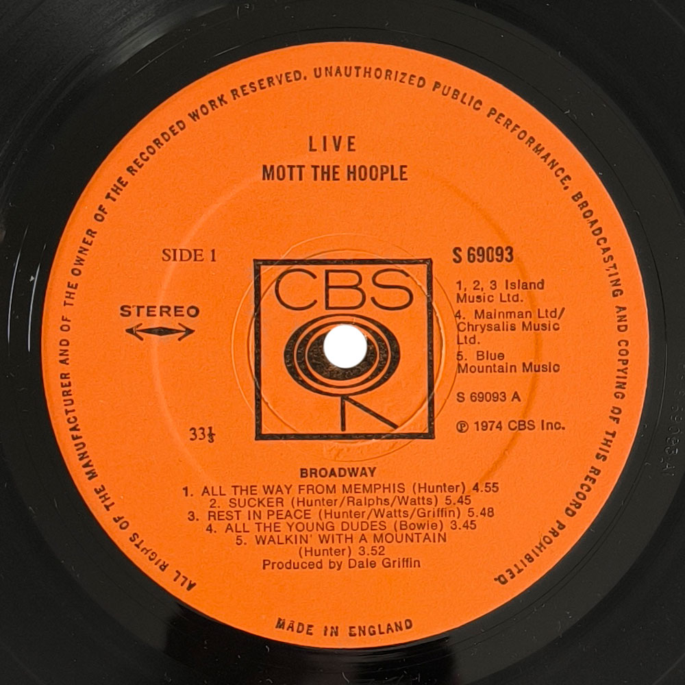 Mott The Hoople - Live (LP)