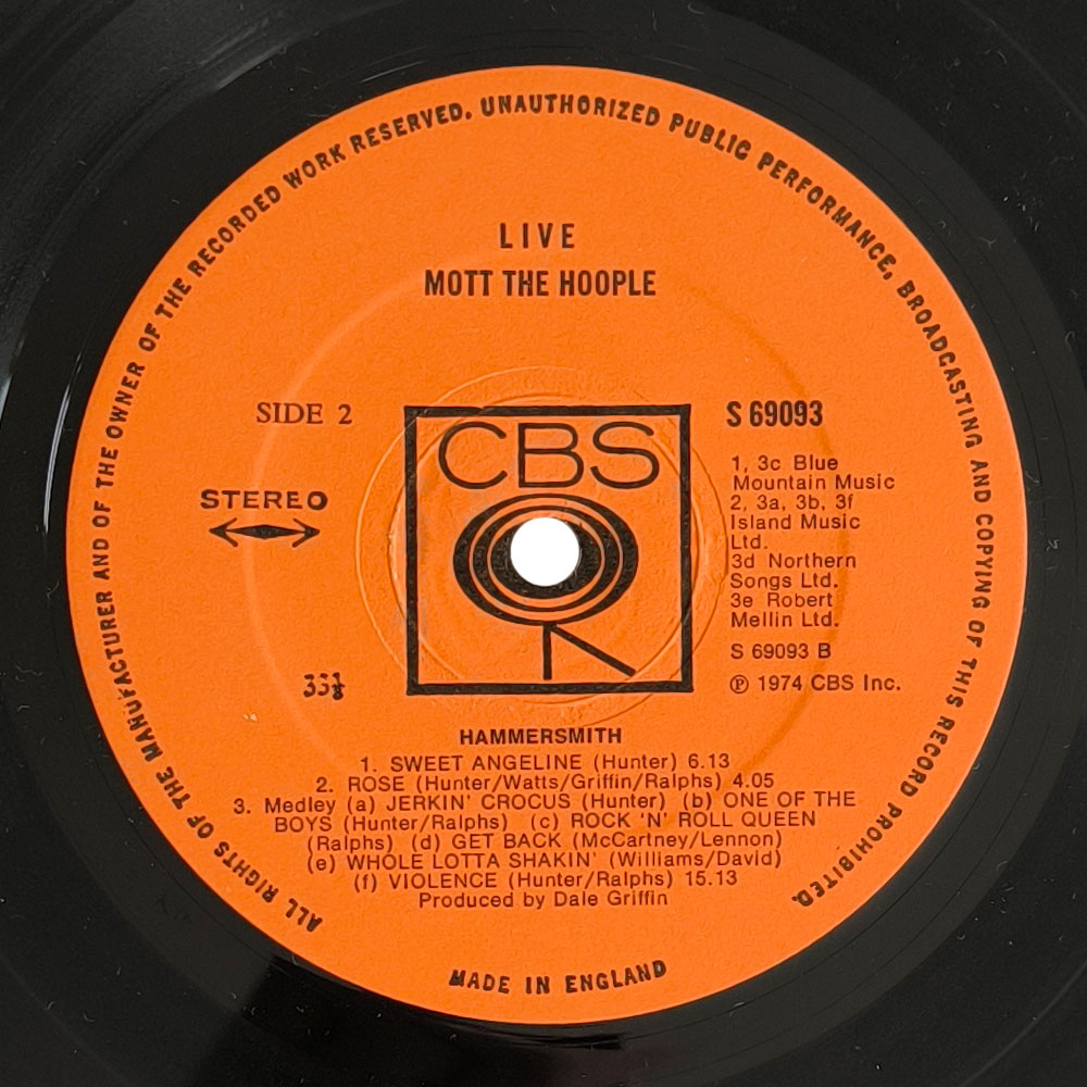 Mott The Hoople - Live (LP)