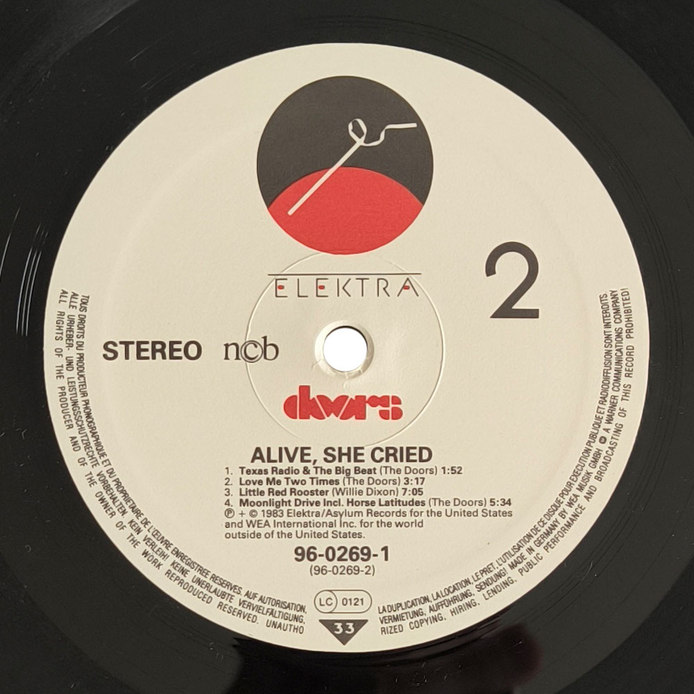 The Doors - Alive, She Cried (LP)