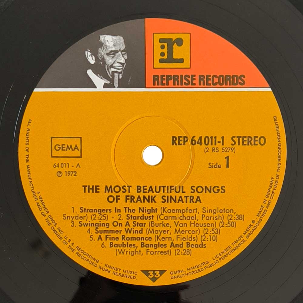Frank Sinatra - The Most Beautiful Songs Of Frank Sinatra (2 LP)