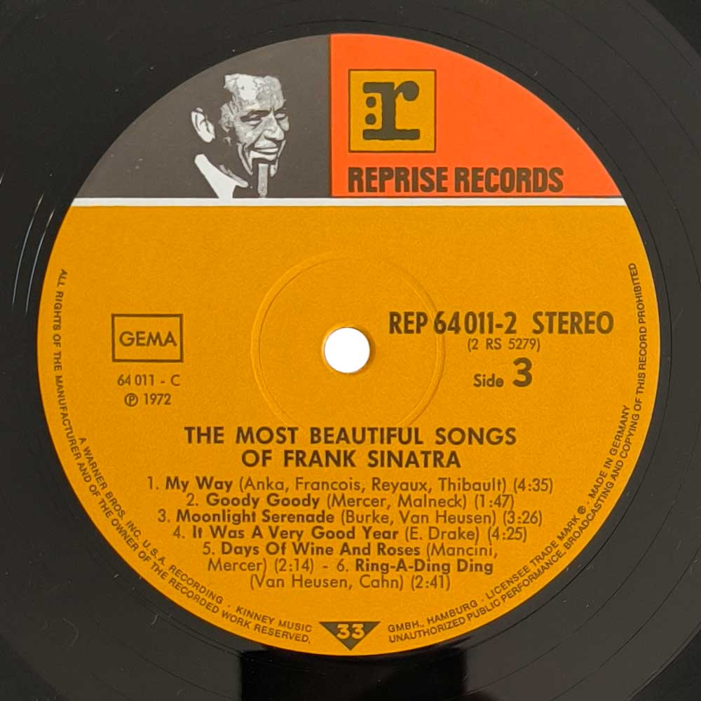 Frank Sinatra - The Most Beautiful Songs Of Frank Sinatra (2 LP)
