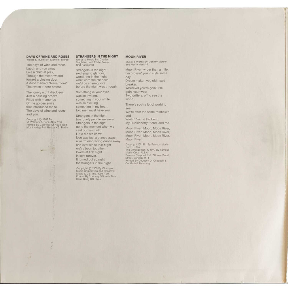 Frank Sinatra - The Most Beautiful Songs Of Frank Sinatra (2 LP)
