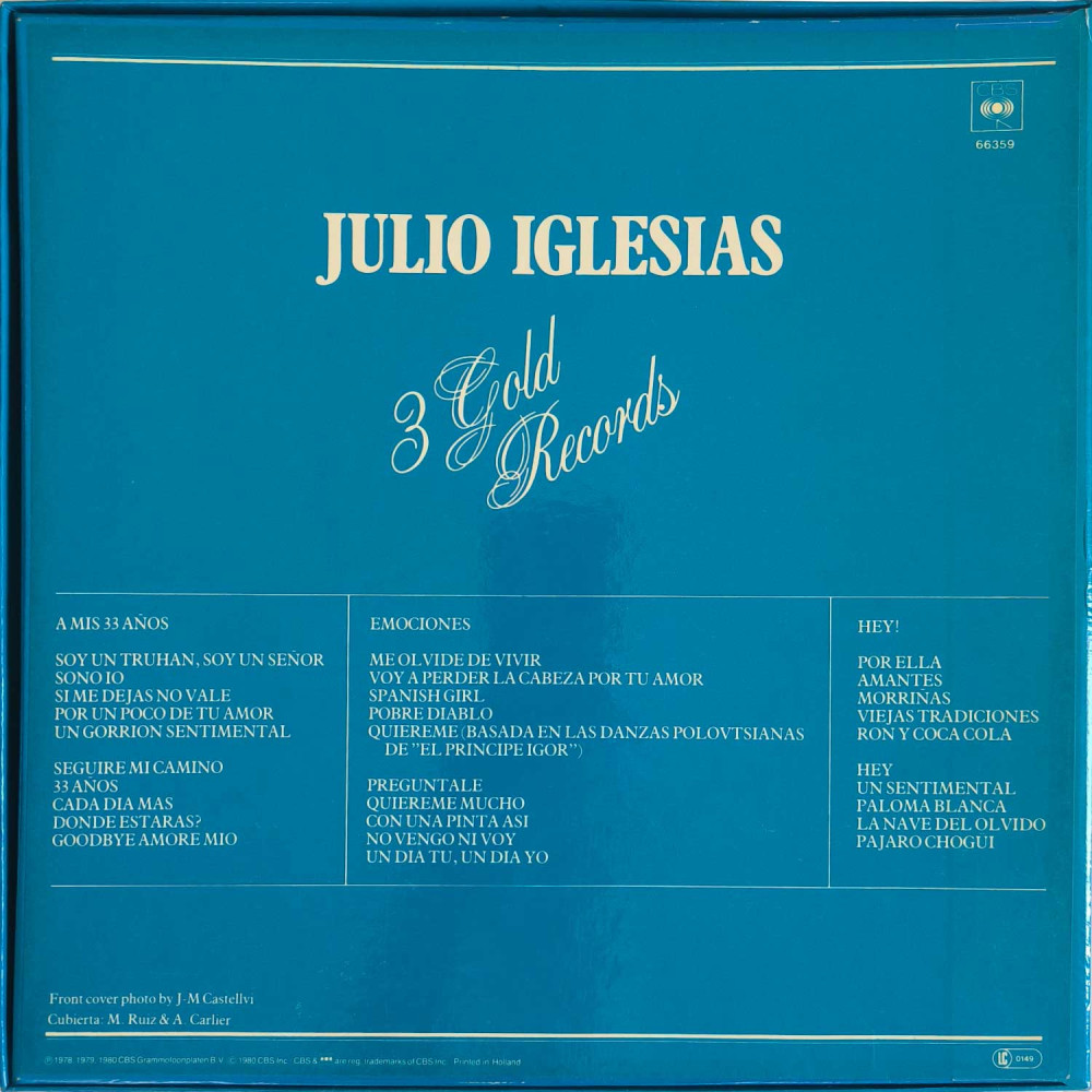 Julio Iglesias - 3 Gold Records (3 LP)