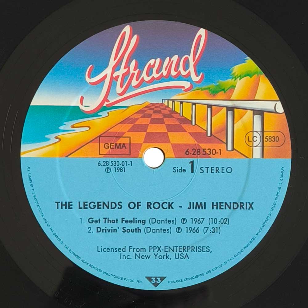 Jimi Hendrix - The Legends Of Rock (2 LP)