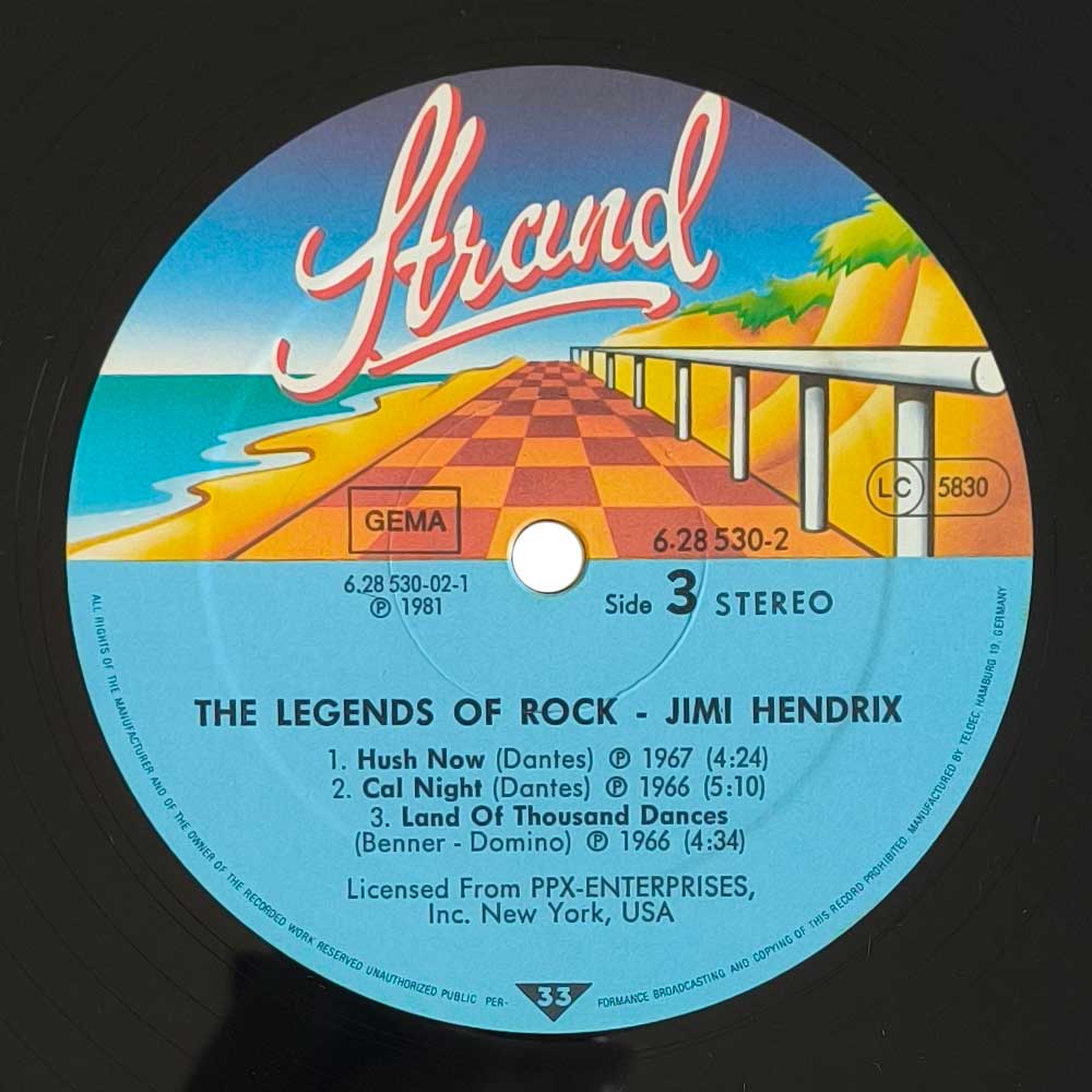 Jimi Hendrix - The Legends Of Rock (2 LP)
