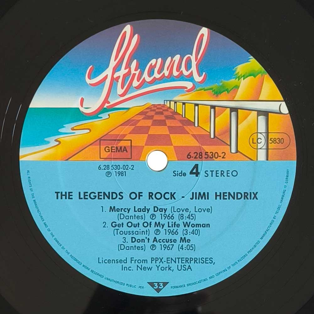 Jimi Hendrix - The Legends Of Rock (2 LP)