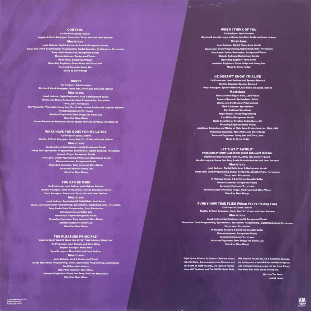 Janet Jackson - Control (LP)