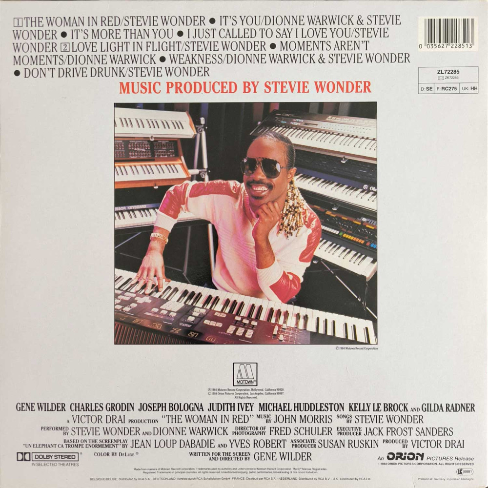 Stevie Wonder - The Woman In Red (Selections From The Original Motion Picture Soundtrack) (LP)