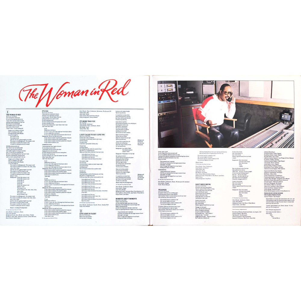 Stevie Wonder - The Woman In Red (Selections From The Original Motion Picture Soundtrack) (LP)