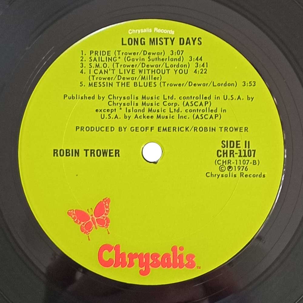 Robin Trower – Long Misty Days (LP)