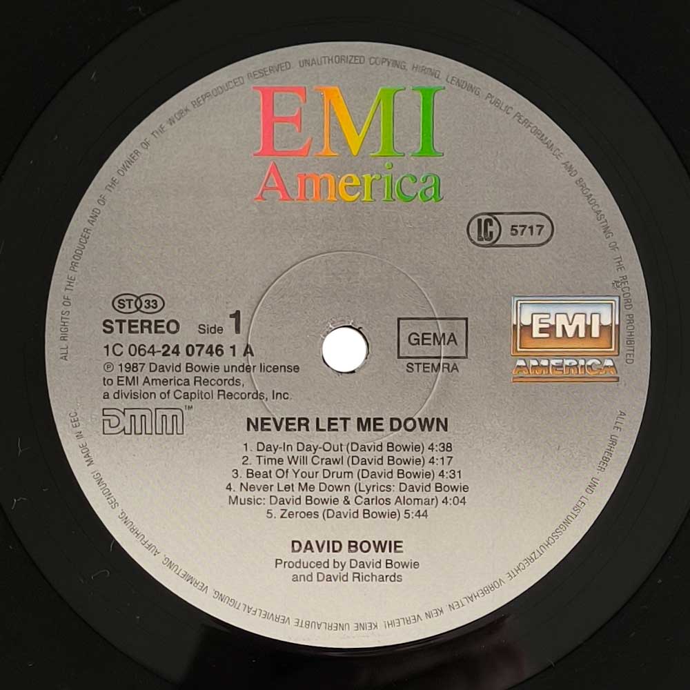 David Bowie - Never Let Me Down (LP)