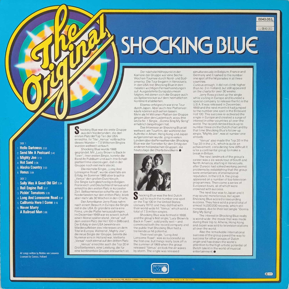 Shocking Blue – The Original Shocking Blue (LP)