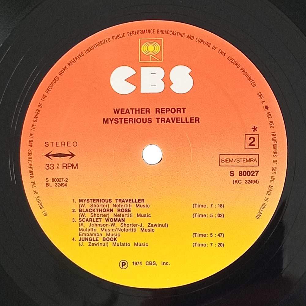 Weather Report – Mysterious Traveller (LP)