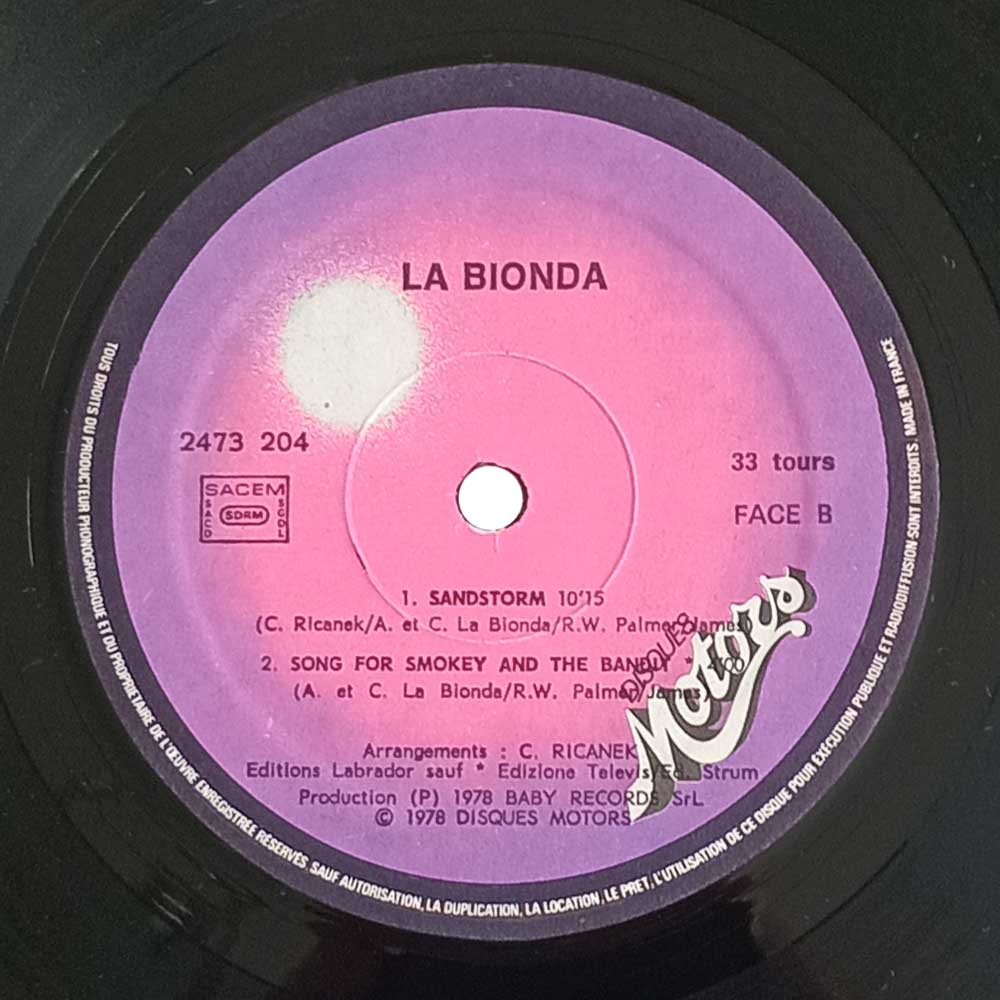 La Bionda – La Bionda (LP)