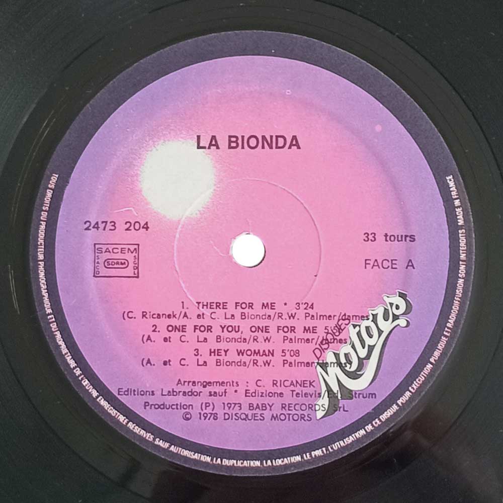 La Bionda – La Bionda (LP)