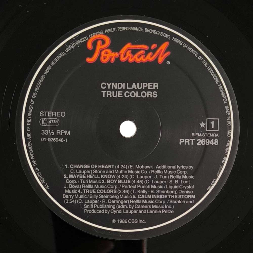 Cyndi Lauper – True Colors (LP)